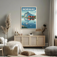 Serene Scandinavian Landscape Travel Poster PosterGoat