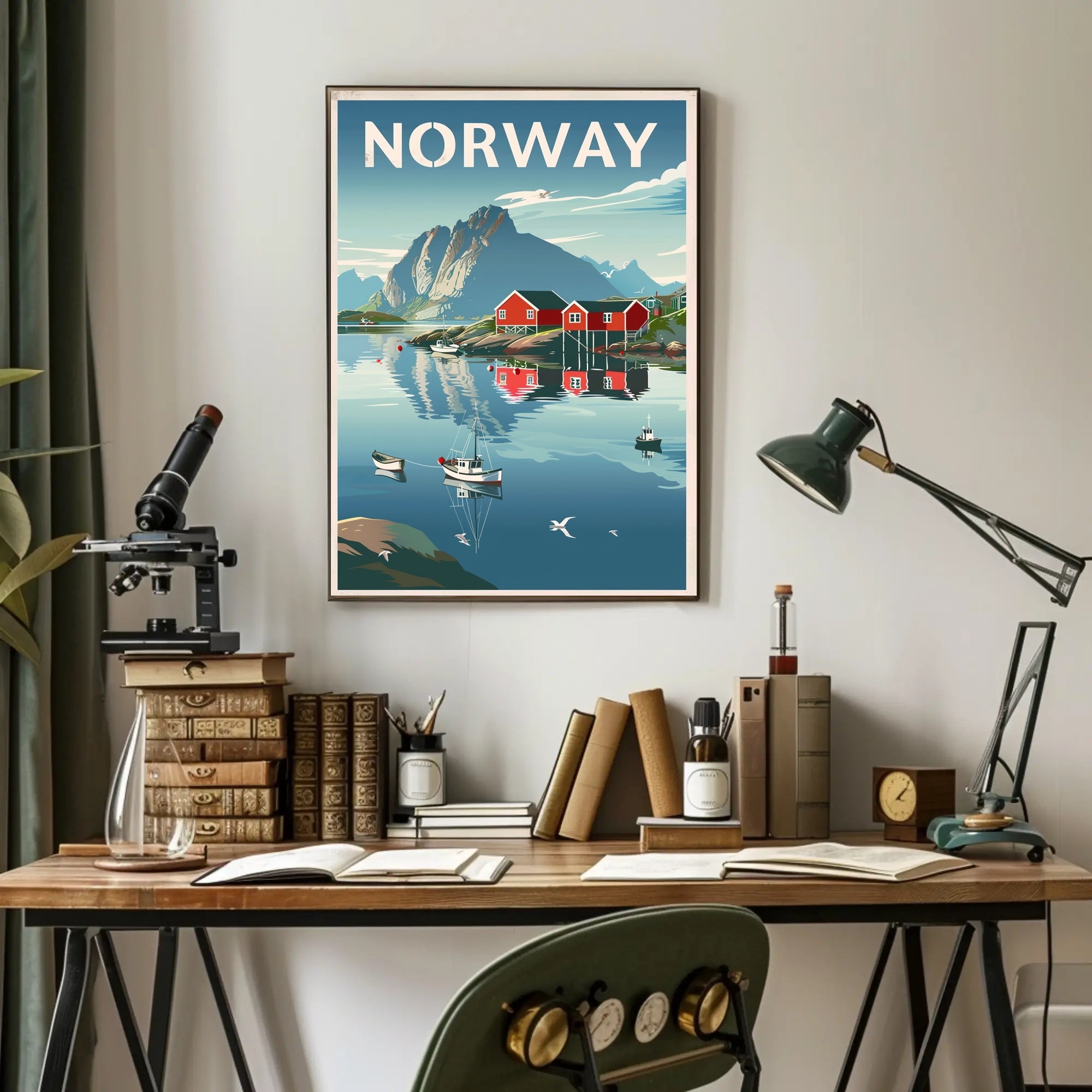 Serene Scandinavian Landscape Travel Poster PosterGoat