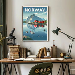 Serene Scandinavian Landscape Travel Poster PosterGoat