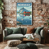 Serene Scandinavian Landscape Travel Poster PosterGoat