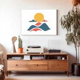 Serene Sunrise Abstract Art Poster - Abstract or Artistic Poster PosterGoat