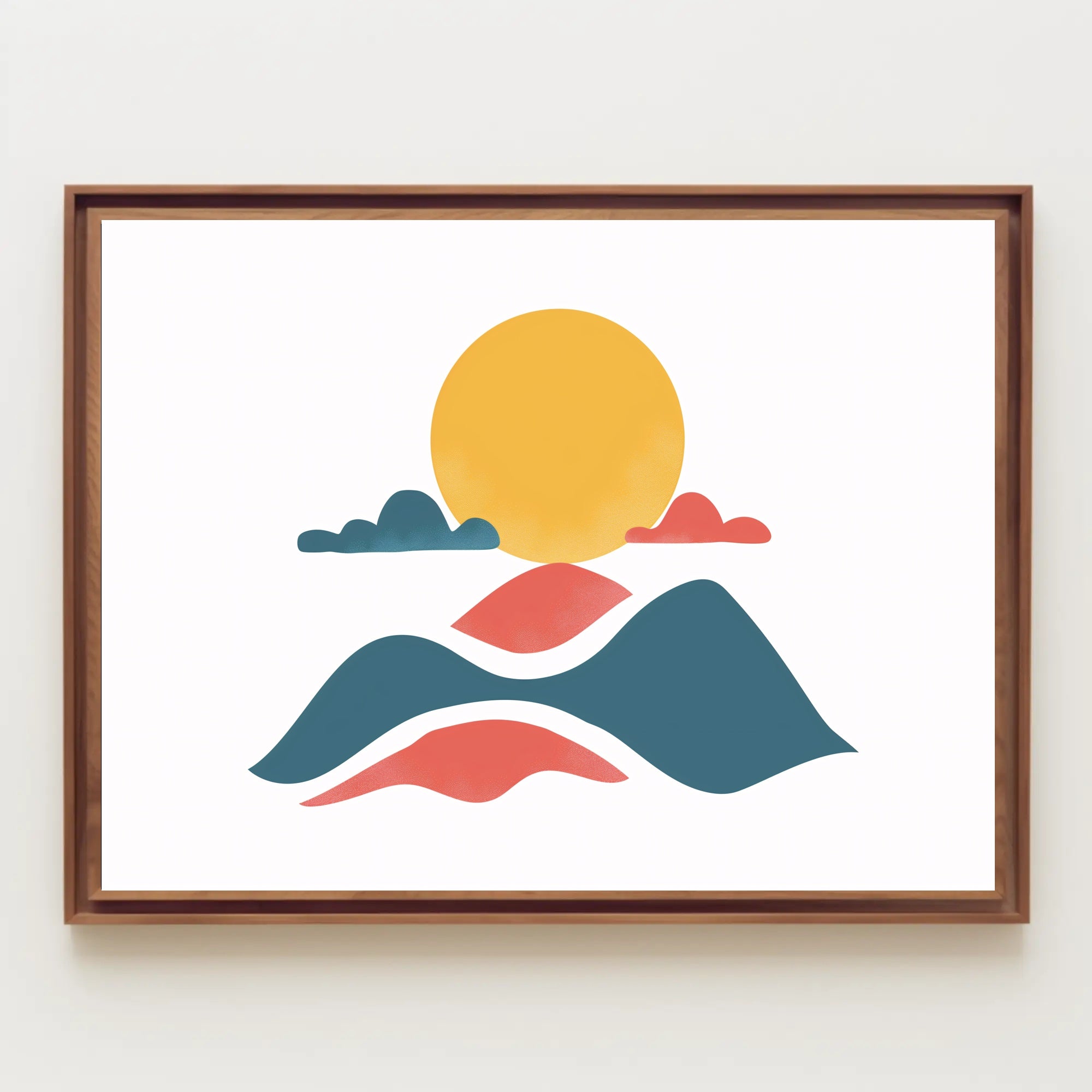 Serene Sunrise Abstract Art Poster - Abstract or Artistic Poster PosterGoat