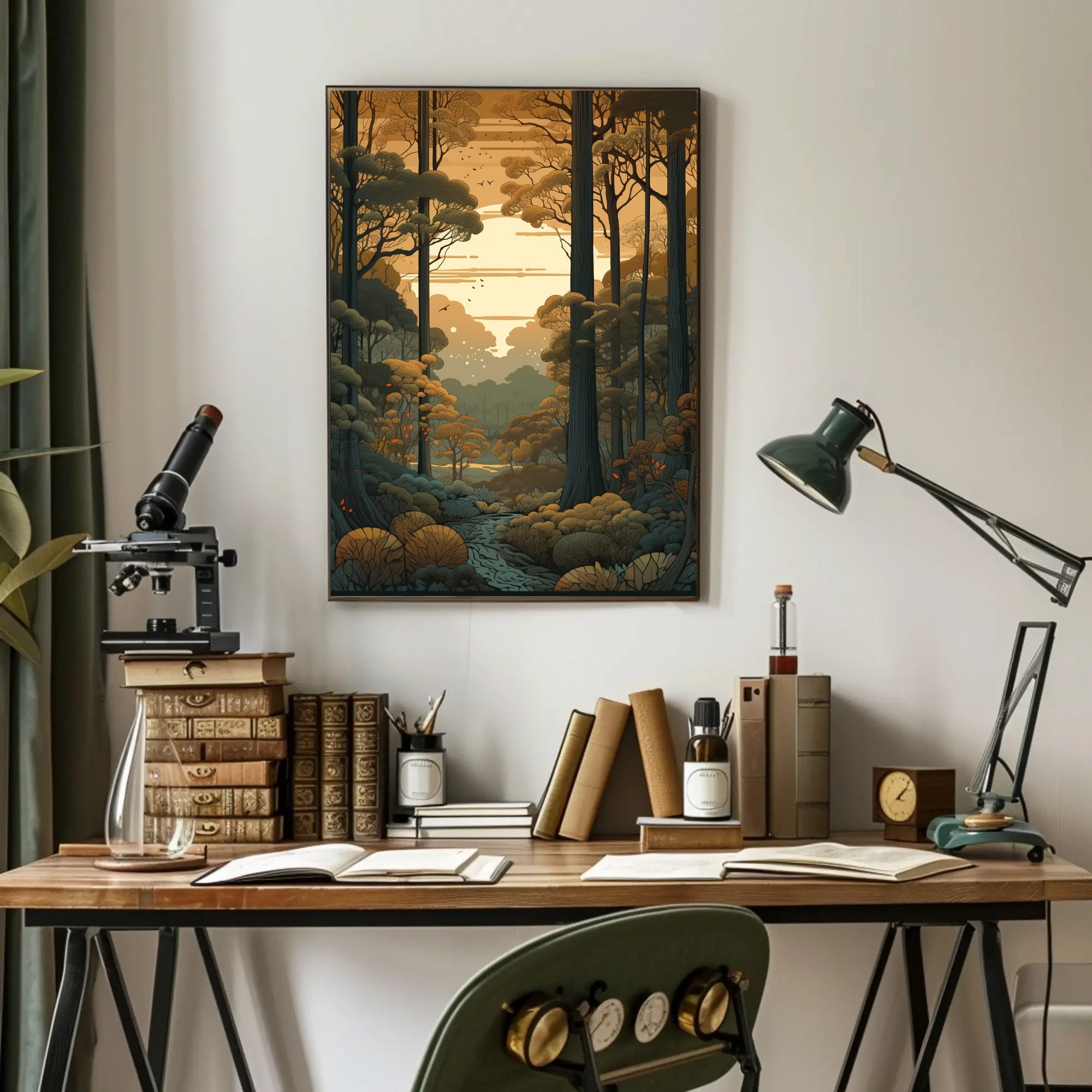 Serene Timeless Forest Landscape National Park Poster PosterGoat