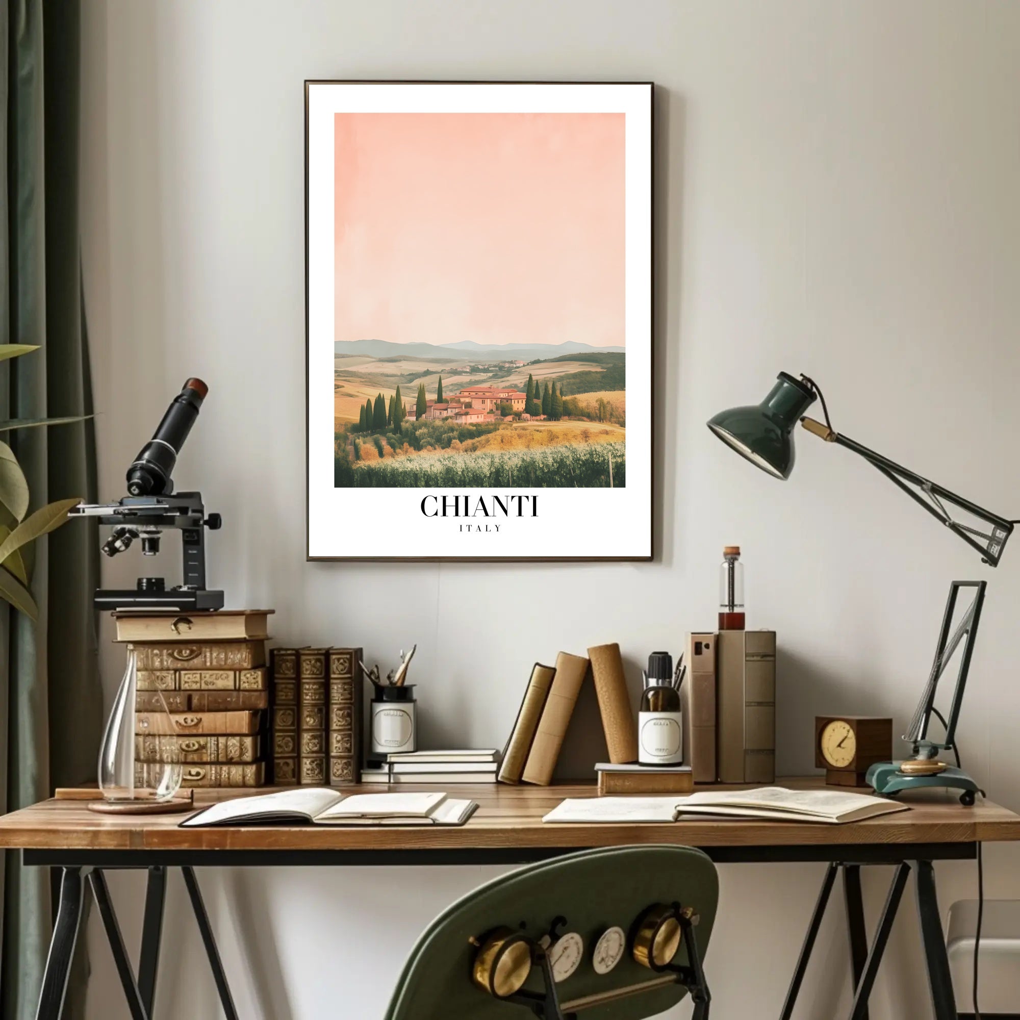 Serene Tuscan Landscape Art: Travel Poster PosterGoat
