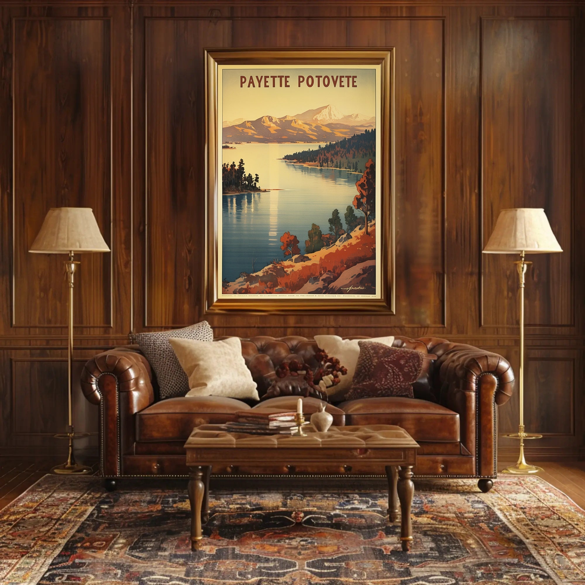 Serene Wilderness Lake National Park Poster PosterGoat