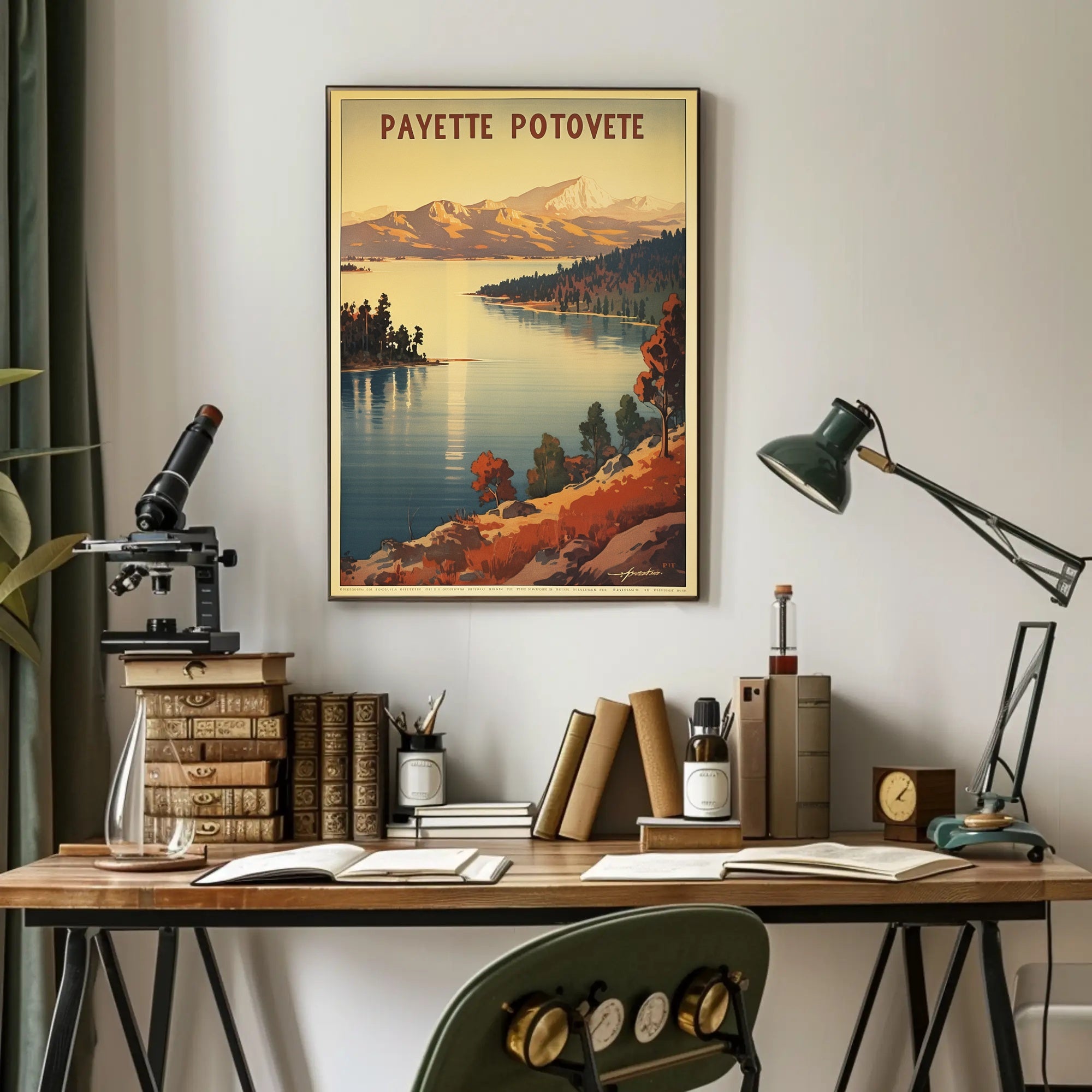 Serene Wilderness Lake National Park Poster PosterGoat