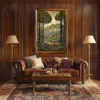 Serene Wildlife Scene in Nature National Park Poster PosterGoat