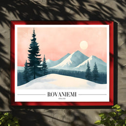 Serene Winter Landscape Nordic Travel Poster PosterGoat