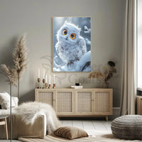 Serene Winter Owl Enchantment Art Print Animal Poster PosterGoat