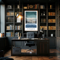 Serene Winter Scene Poster of Russian Heritage Architecture PosterGoat