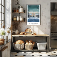 Serene Winter Scene Poster of Russian Heritage Architecture PosterGoat
