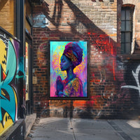 Serene Woman in Prayer - Cultural or Heritage Poster PosterGoat