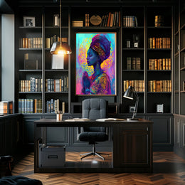 Serene Woman in Prayer - Cultural or Heritage Poster PosterGoat