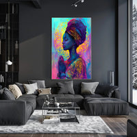 Serene Woman in Prayer - Cultural or Heritage Poster PosterGoat