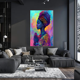 Serene Woman in Prayer - Cultural or Heritage Poster PosterGoat