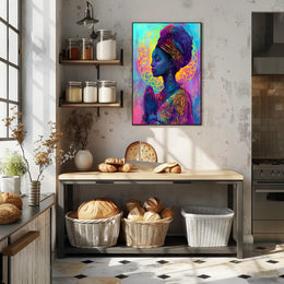 Serene Woman in Prayer - Cultural or Heritage Poster PosterGoat