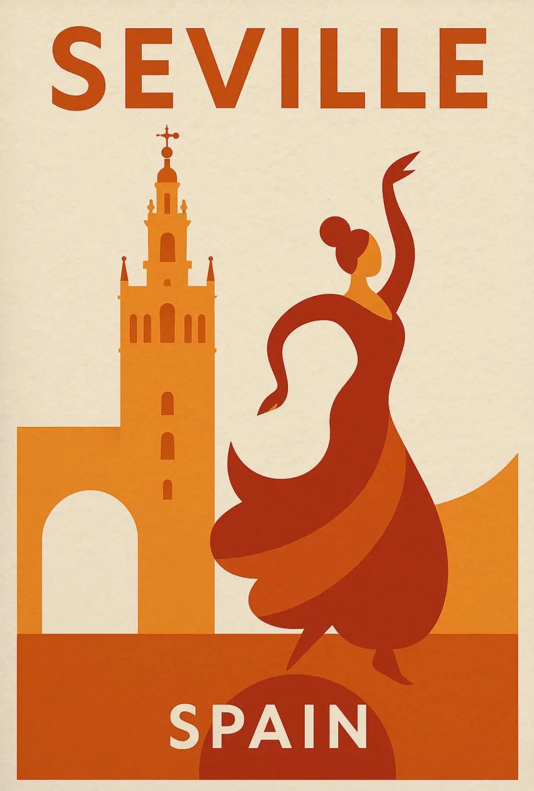 Seville Flamenco Dance Cultural Heritage Poster PosterGoat