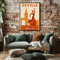 Seville Flamenco Dance Cultural Heritage Poster PosterGoat