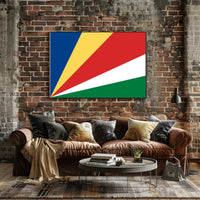 Seychelles Flag Vibrant Patriotic Celebration Design Country Flag Poster PosterGoat