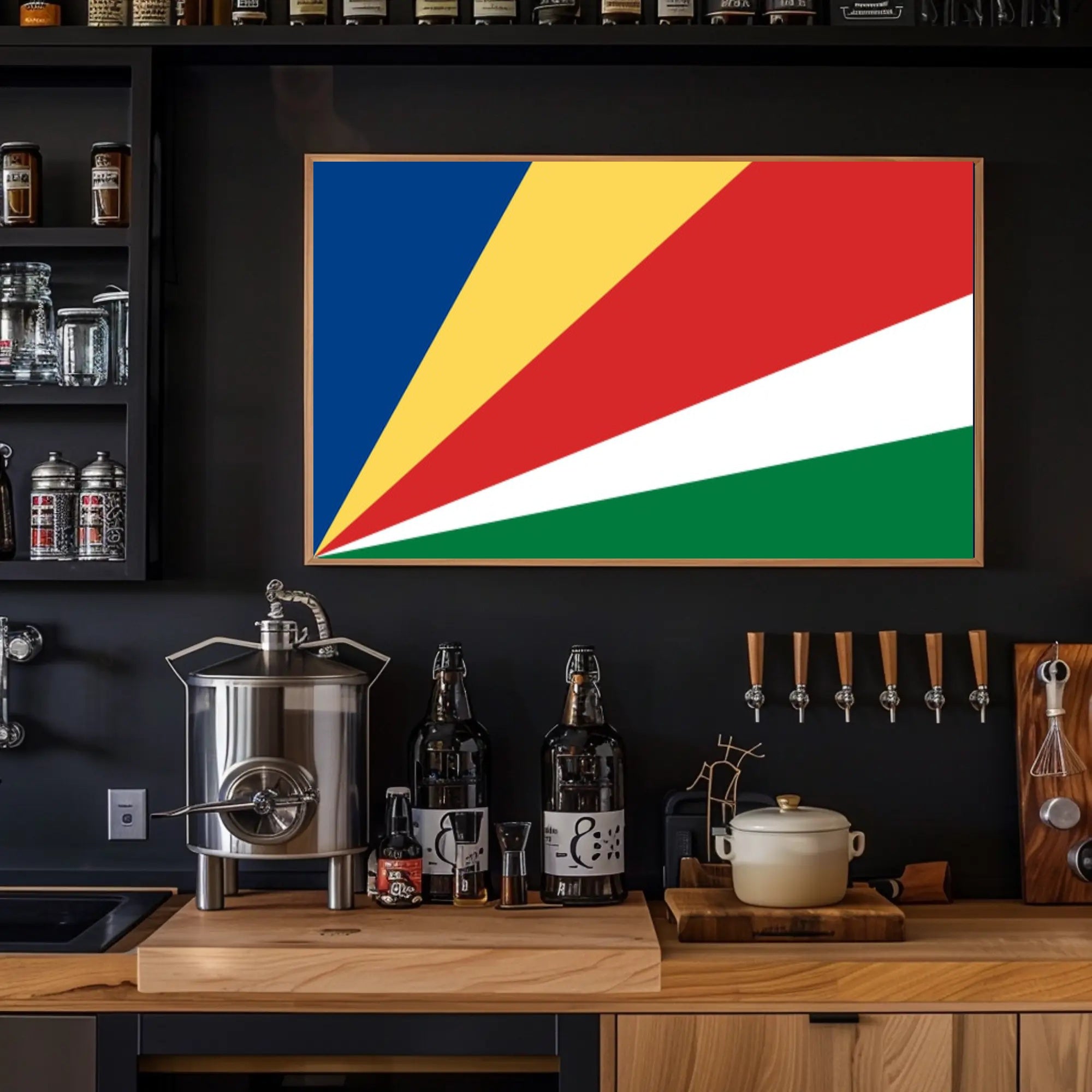 Seychelles Flag Vibrant Patriotic Celebration Design Country Flag Poster PosterGoat
