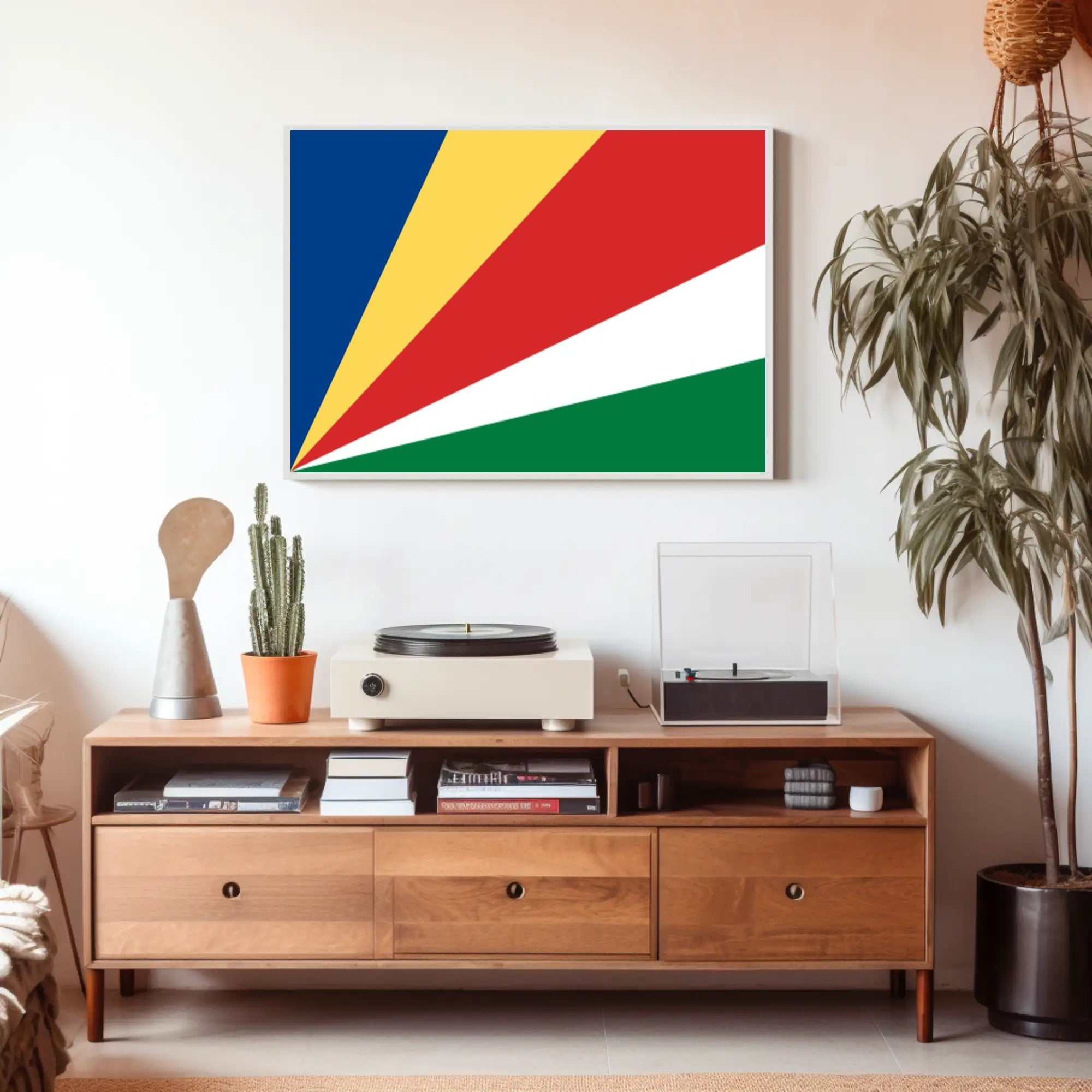 Seychelles Flag Vibrant Patriotic Celebration Design Country Flag Poster PosterGoat