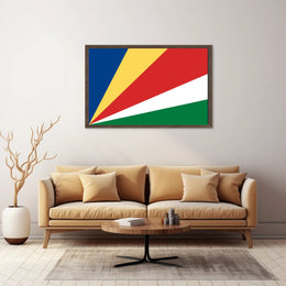 Seychelles Flag Vibrant Patriotic Celebration Design Country Flag Poster PosterGoat