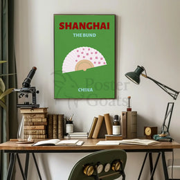 Shanghai The Bund Elegance Cultural or Heritage Poster PosterGoat
