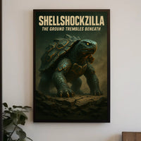 Shellshockzilla The Ground Trembles Poster PosterGoat
