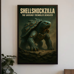 Shellshockzilla The Ground Trembles Poster PosterGoat