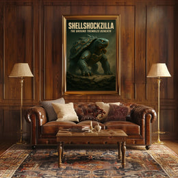 Shellshockzilla The Ground Trembles Poster PosterGoat
