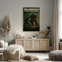 Shellshockzilla The Ground Trembles Poster PosterGoat