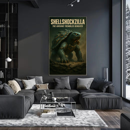 Shellshockzilla The Ground Trembles Poster PosterGoat