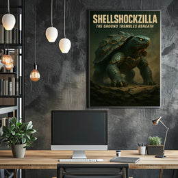 Shellshockzilla The Ground Trembles Poster PosterGoat