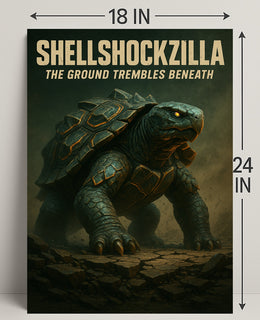 Shellshockzilla The Ground Trembles Poster PosterGoat