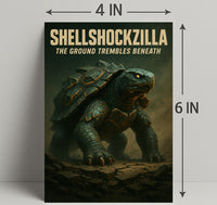 Shellshockzilla The Ground Trembles Poster PosterGoat