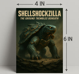 Shellshockzilla The Ground Trembles Poster PosterGoat
