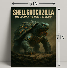 Shellshockzilla The Ground Trembles Poster PosterGoat