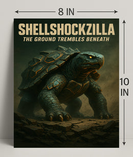 Shellshockzilla The Ground Trembles Poster PosterGoat