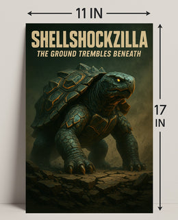 Shellshockzilla The Ground Trembles Poster PosterGoat