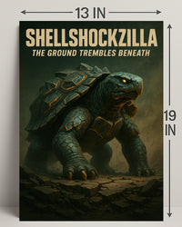 Shellshockzilla The Ground Trembles Poster PosterGoat