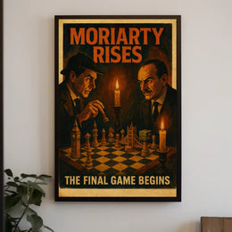 Sherlock Holmes Chess Duel Cultural or Heritage Poster PosterGoat