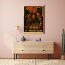 Sherlock Holmes Chess Duel Cultural or Heritage Poster PosterGoat