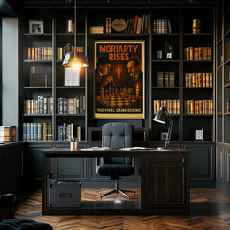 Sherlock Holmes Chess Duel Cultural or Heritage Poster PosterGoat