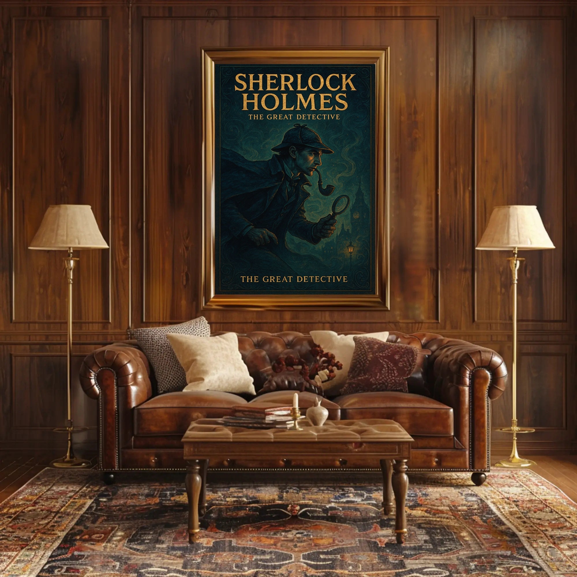 Sherlock Holmes Great Detective Wall Art Print PosterGoat