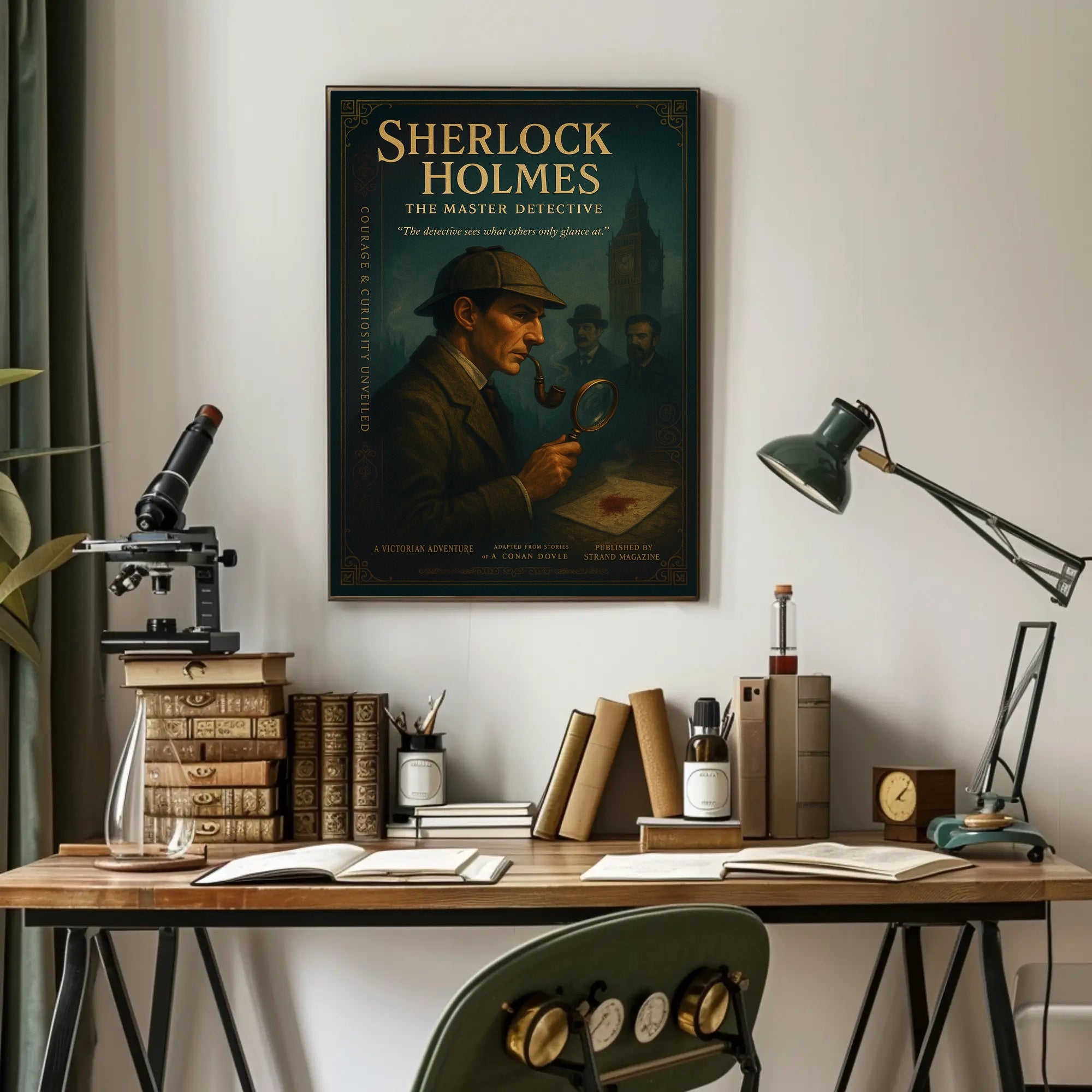 Sherlock Holmes The Master Detective Poster PosterGoat