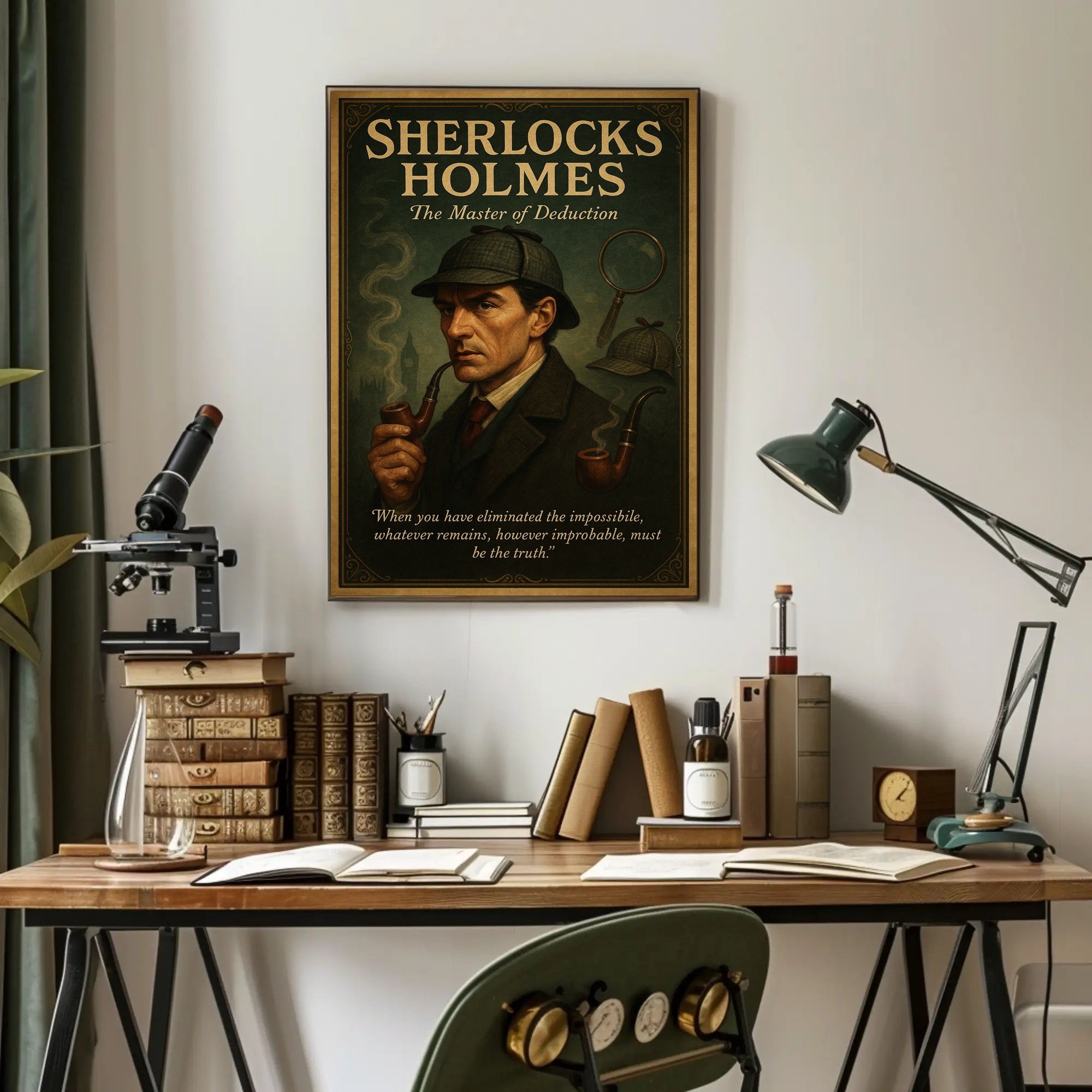 Sherlock Holmes The Master Of Poster PosterGoat