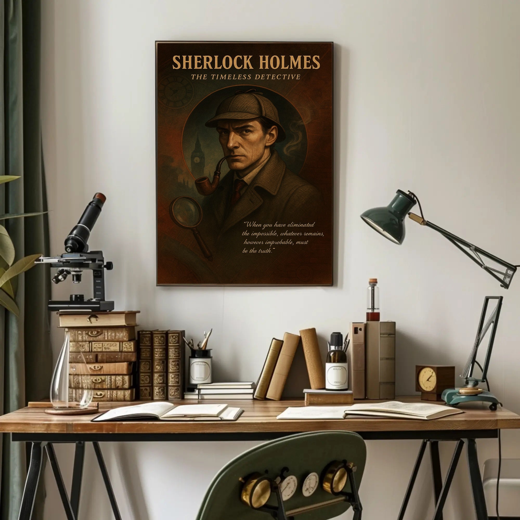 Sherlock Holmes The Timeless Detective Poster PosterGoat