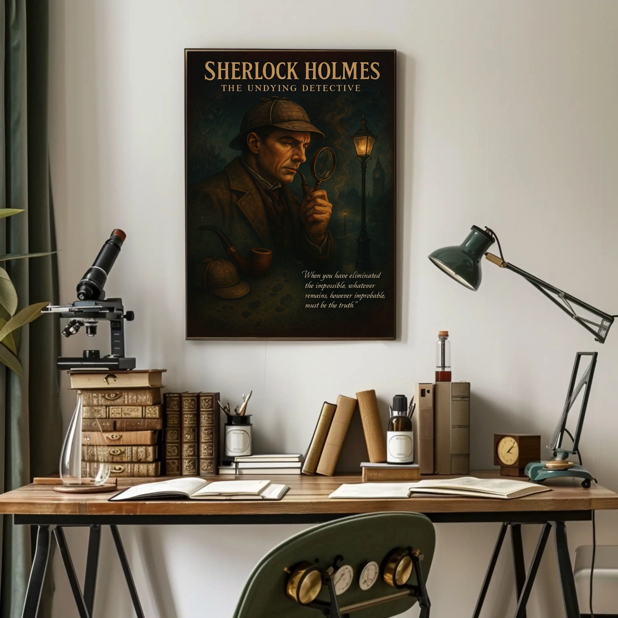 Sherlock Holmes The Undying Detective Poster PosterGoat