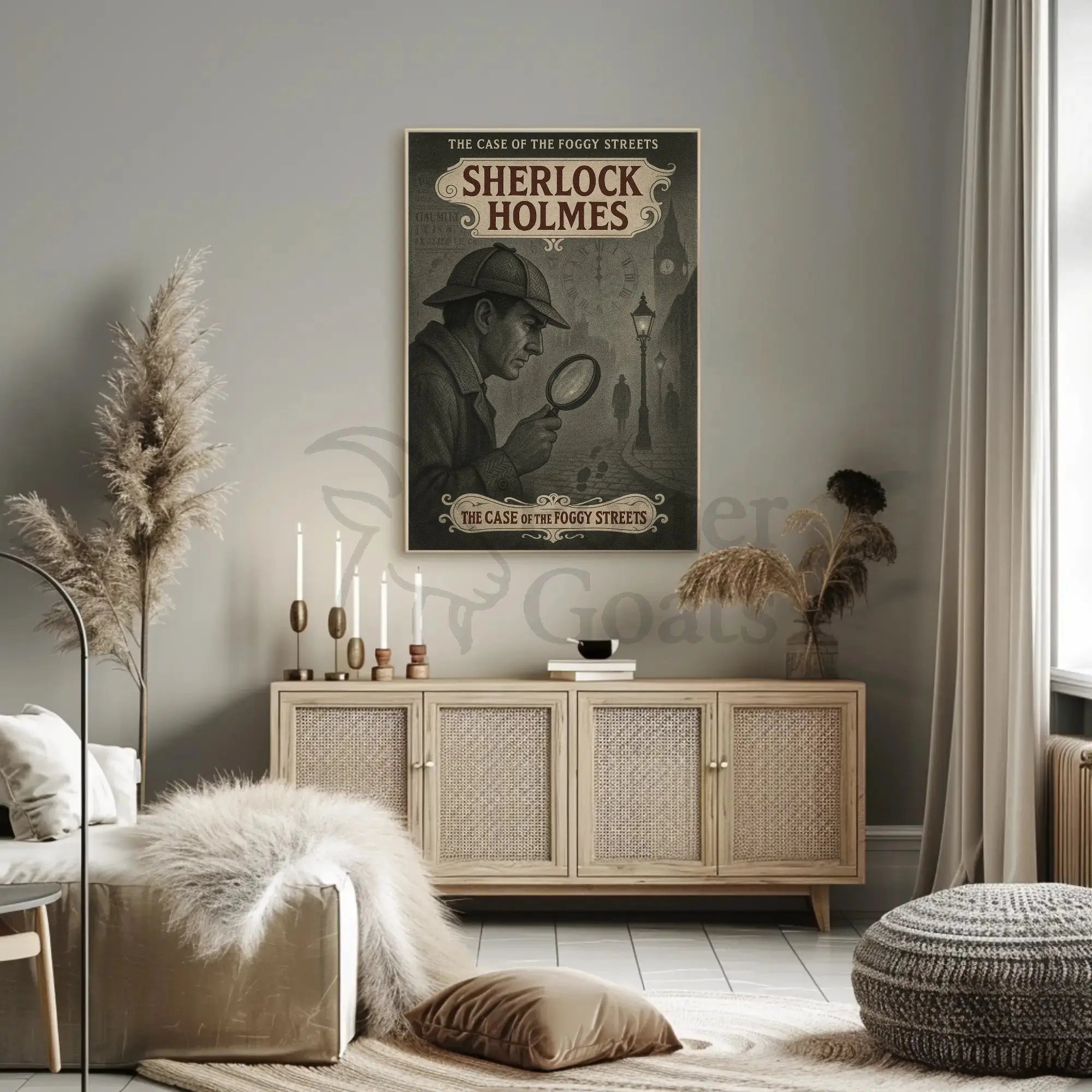 Sherlock Holmes Vintage Mystery Heritage Poster PosterGoat