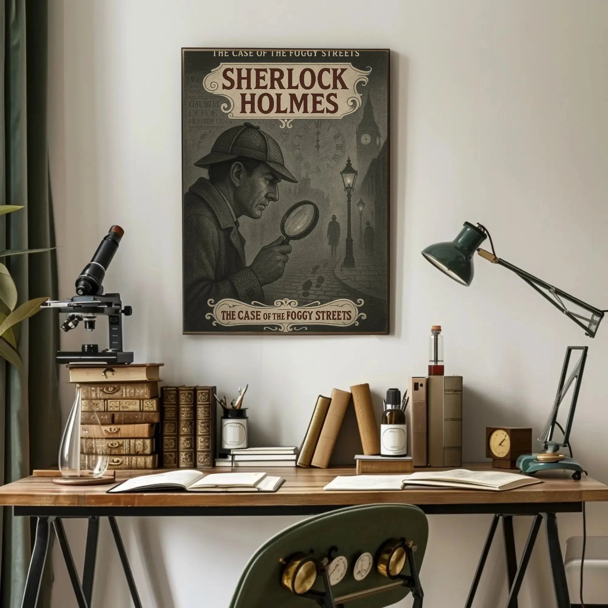 Sherlock Holmes Vintage Mystery Heritage Poster PosterGoat